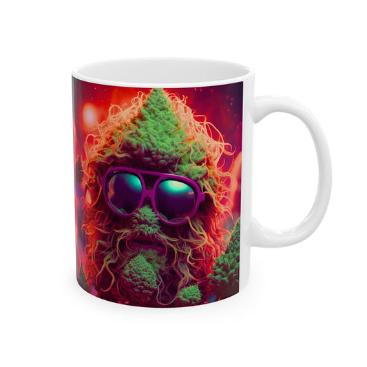 Psychedelic Cat Ceramic Mug - 11oz
