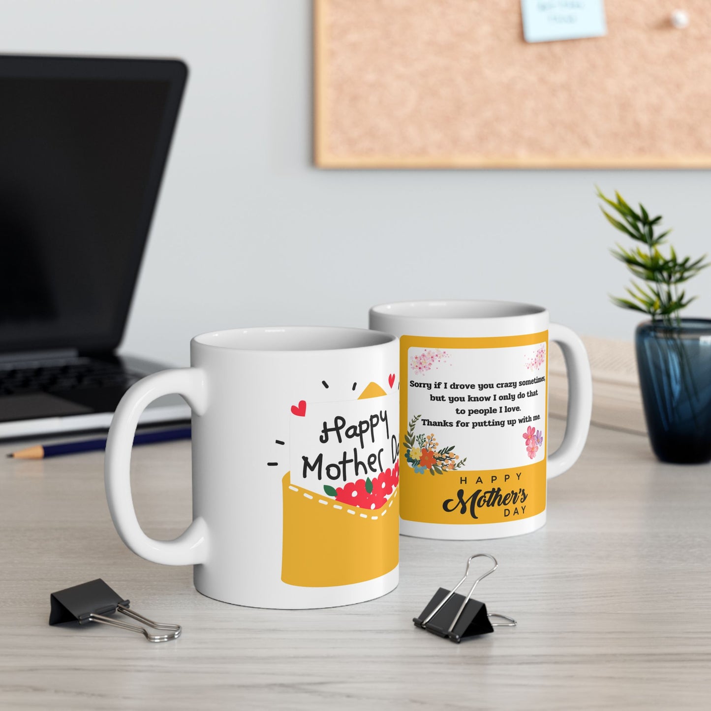 Happy Mother’s Day Ceramic Mug – 11oz Cute Gift for Mom