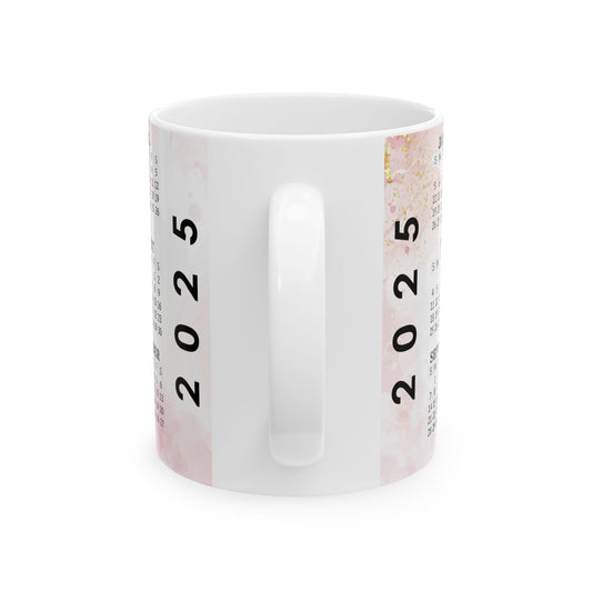 2025 Calendars Ceramic Mug - 11oz Perfect Gift for Planners & Organizers