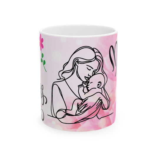 Mom & Baby Love Ceramic Mug - Perfect Gift for Mother's Day & Baby Showers
