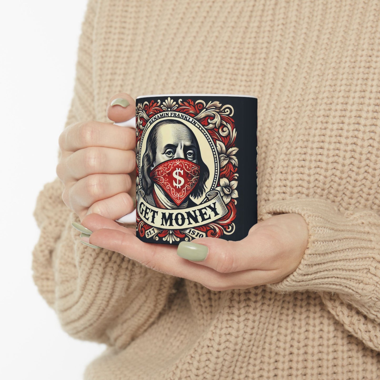 Get Money Vintage Ceramic Mug - 11oz
