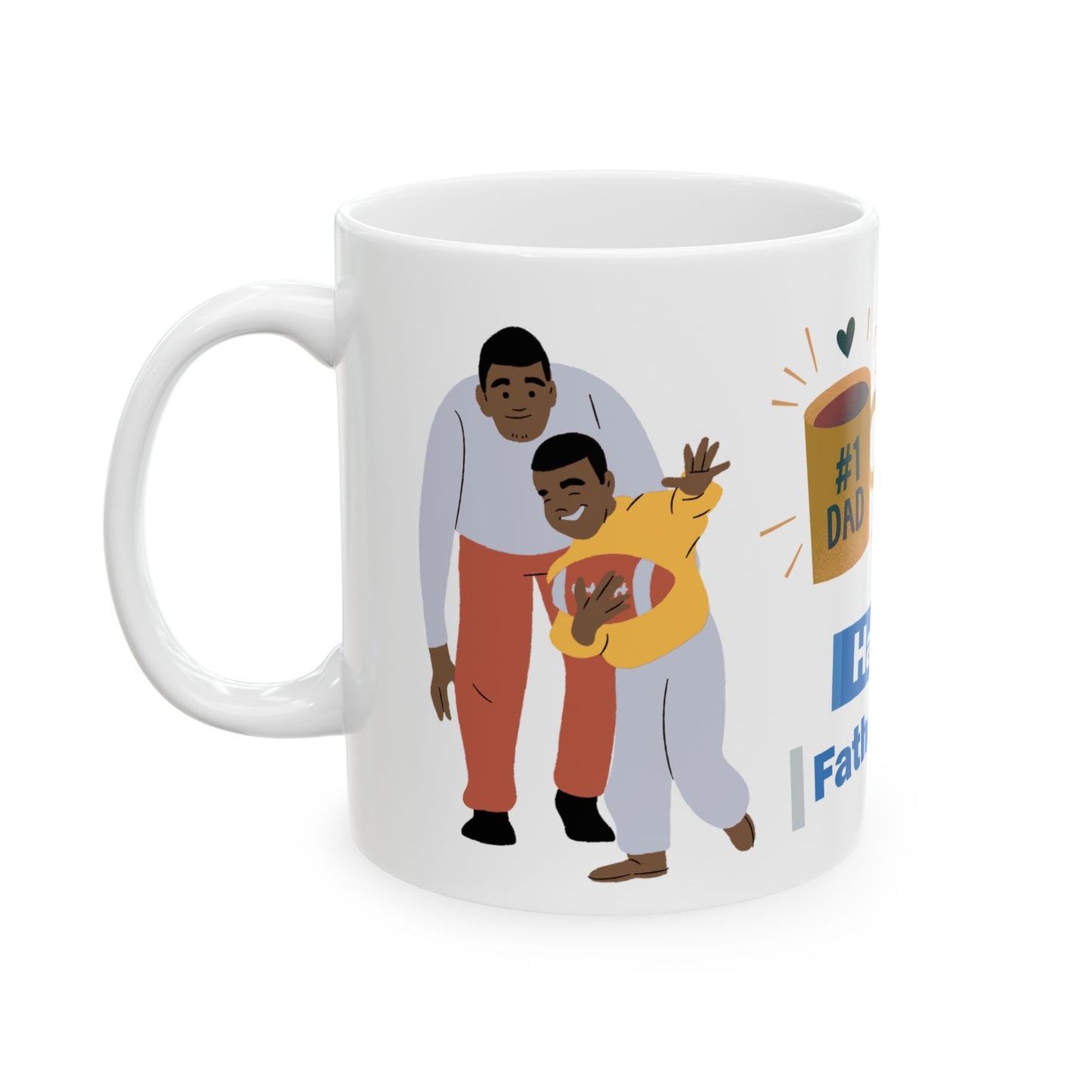 Happy Father's Day Ceramic Mug | #1 Dad Gift