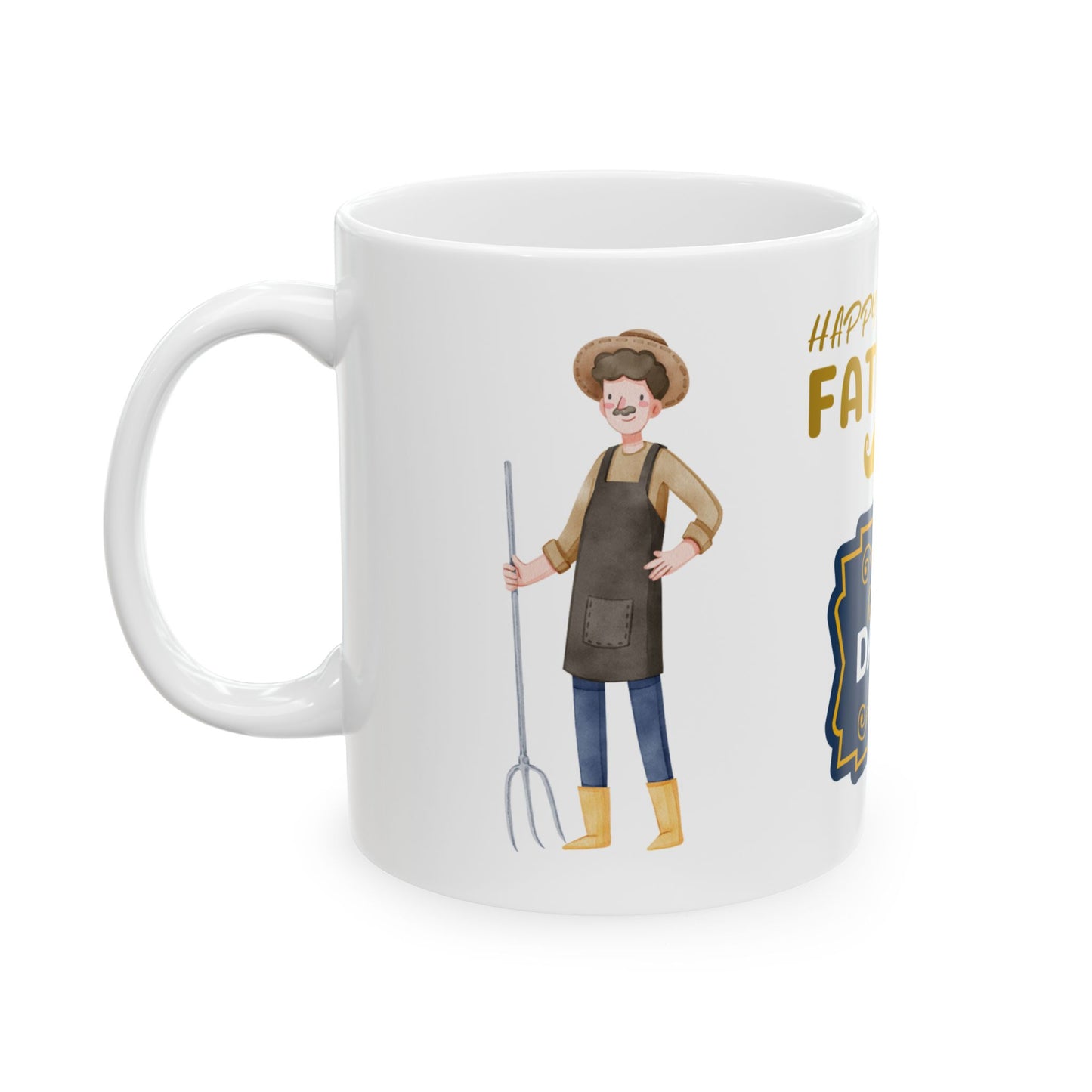 Happy Father's Day Ceramic Mug - Love You Daddy Design