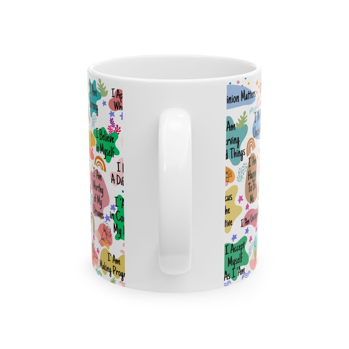 Inspirational Ceramic Mug - 11oz Self-Love Affirmations