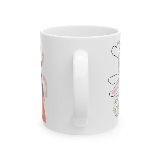 Mother's Day Floral Ceramic Mug - Heartfelt Gift for Mom