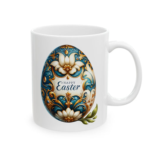 Decorative Ceramic Mug - Artistic Floral Design for Tea Lovers