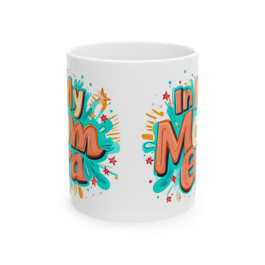Colorful Mom Themed Ceramic Mug - Perfect Gift for Mother's Day or Any Occasion