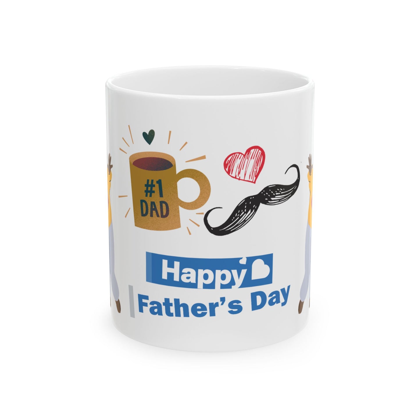Happy Father's Day Ceramic Mug | #1 Dad Gift