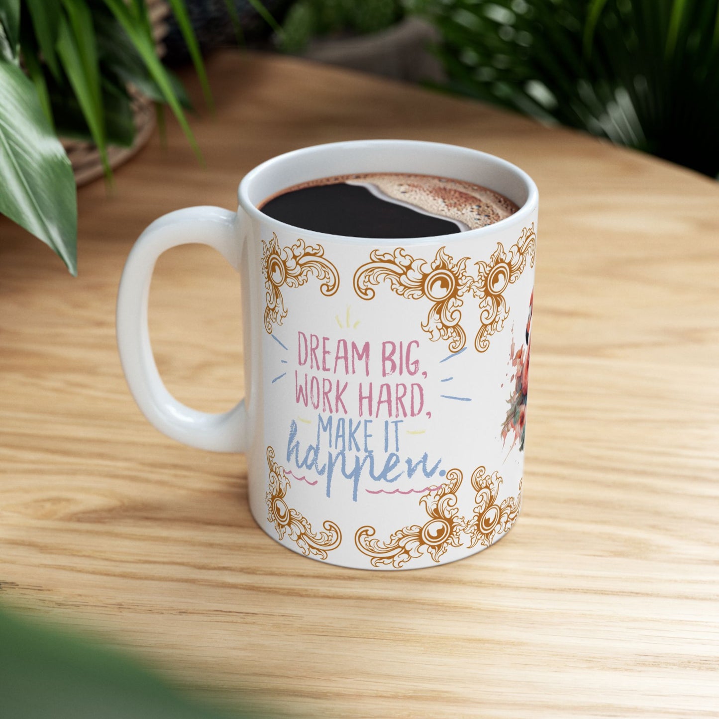 Whimsical Flamingo Ceramic Mug - 11oz Perfect Gift for Coffee Lovers