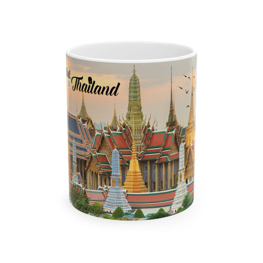 Thai Temple Scenic Ceramic Mug - 11oz