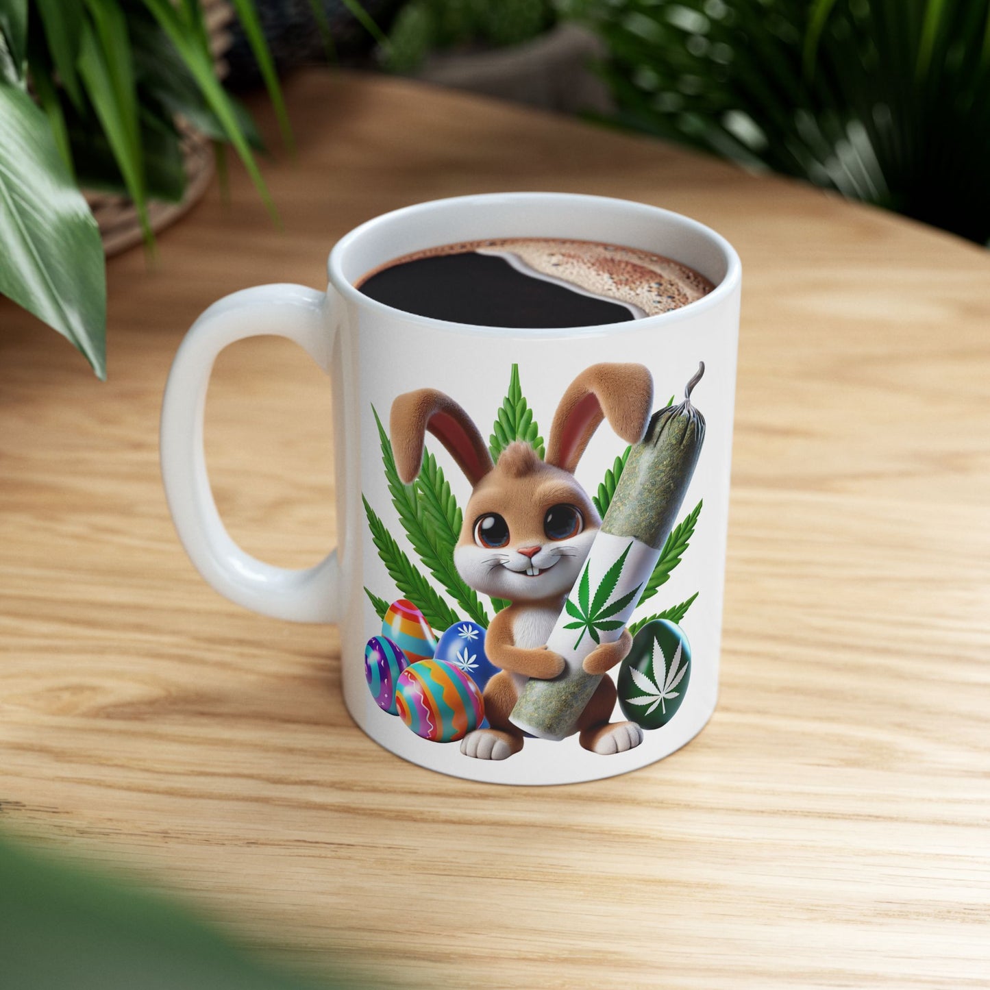Colorful Cannabis-Inspired Ceramic Mug - Perfect for Stoners and Chill Vibes