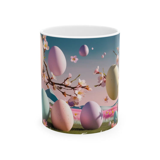 Colorful Easter Egg Spring Blossom Mug