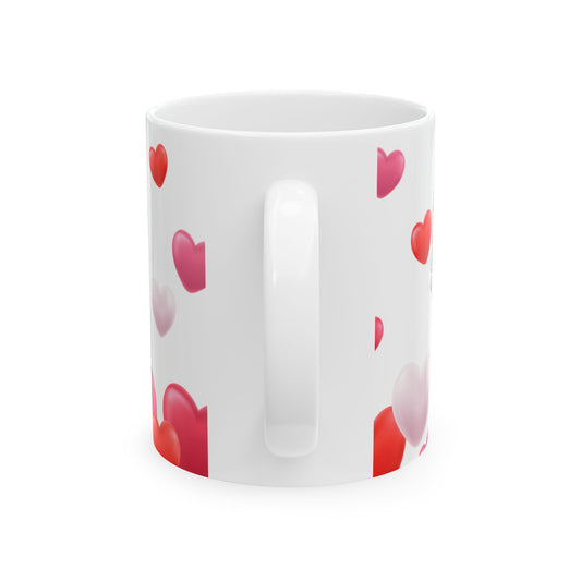 Happy Mother's Day Ceramic Mug - Heart Design