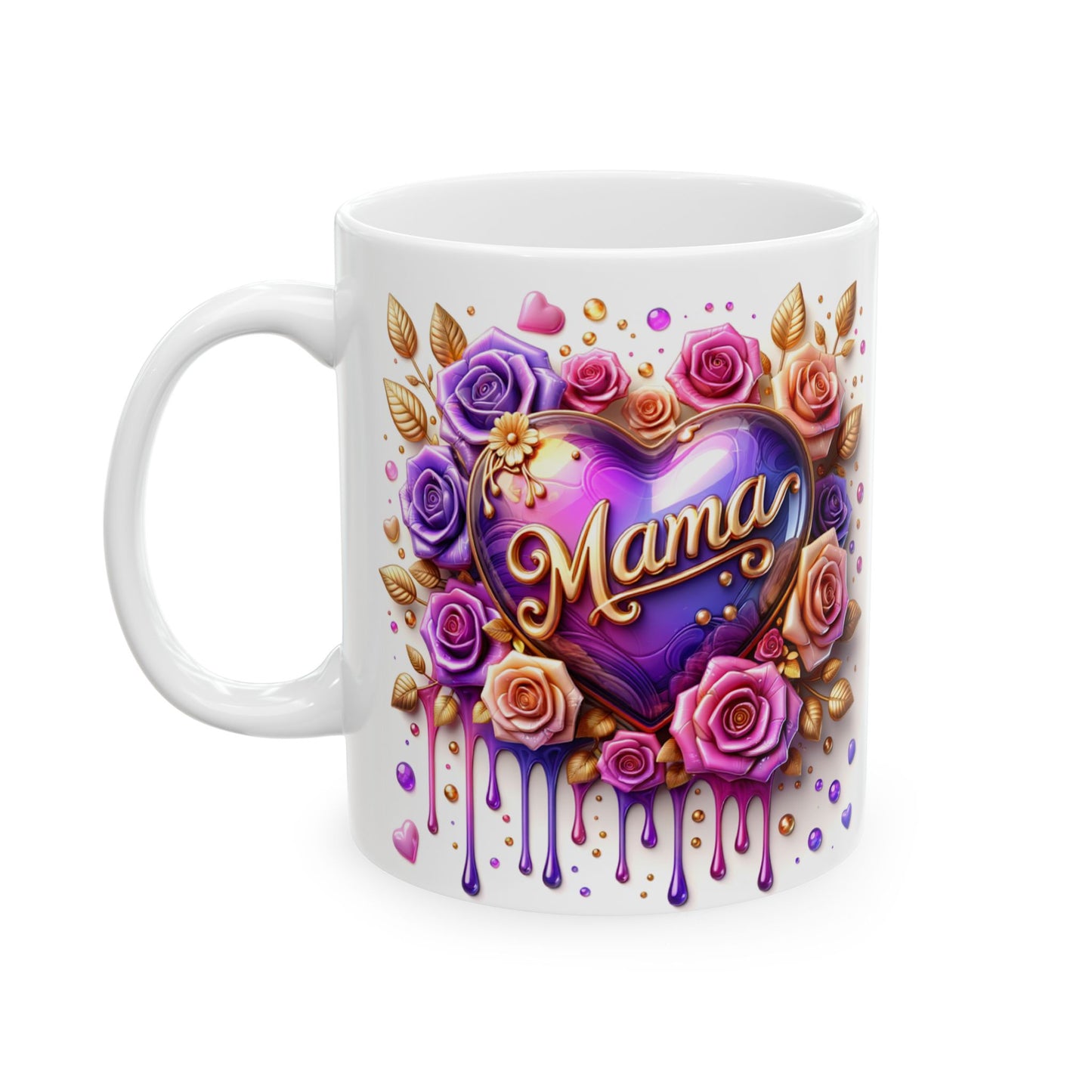 Elegant Floral Ceramic Mug - Perfect Gift for Her