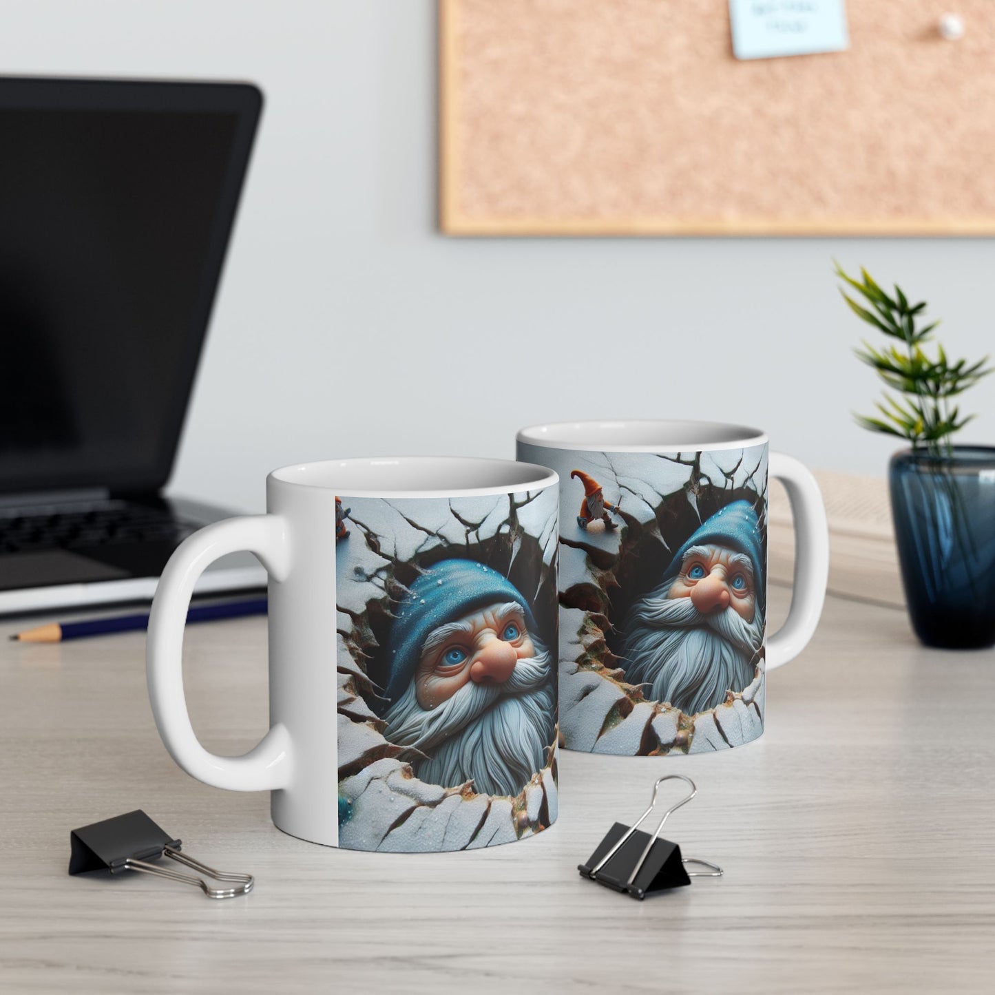 Whimsical Gnome Ceramic Mug