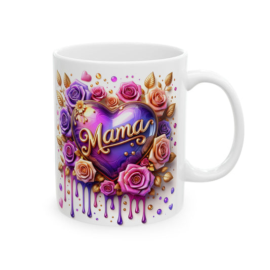 Elegant Floral Ceramic Mug - Perfect Gift for Her