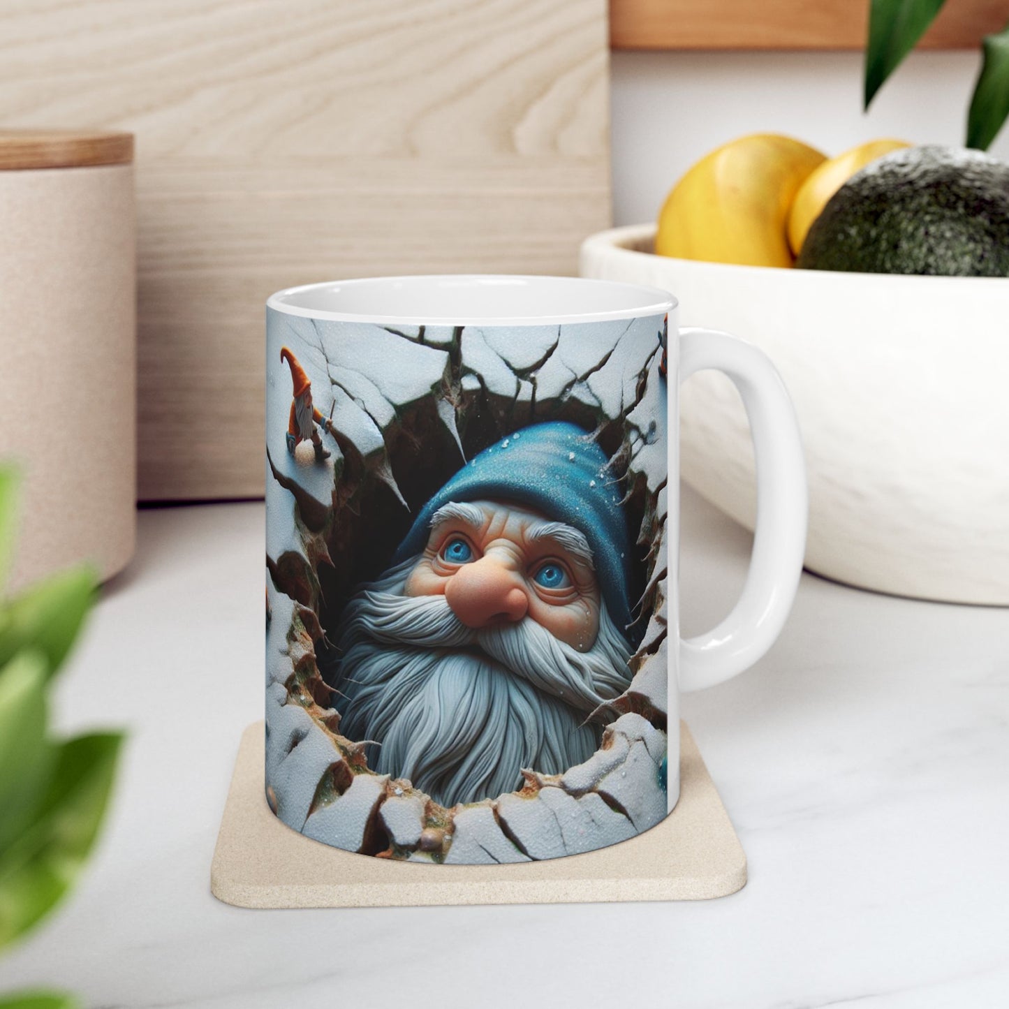 Whimsical Gnome Ceramic Mug