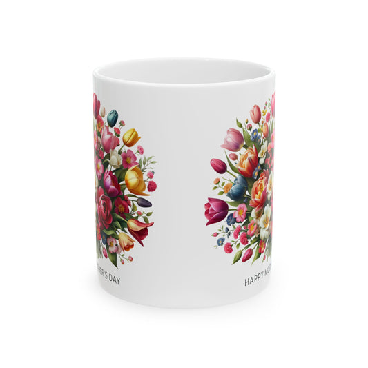 Floral Mother's Day Ceramic Mug - 11oz