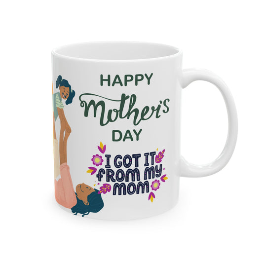 Happy Mother’s Day Ceramic Mug - Floral Design for Moms