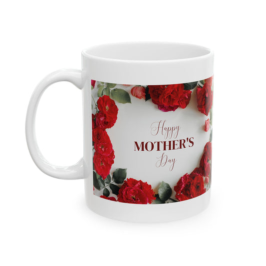 Floral Mother's Day Ceramic Mug Perfect Gift for Mom