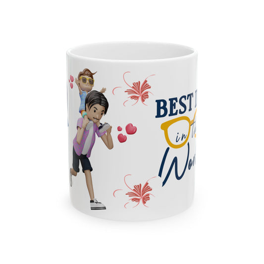 Best Dad Ceramic Mug Heartfelt Gift for Father's Day or Everyday