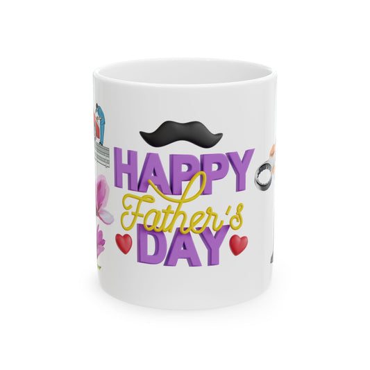 Happy Father's Day Ceramic Mug - Perfect Gift for Dads