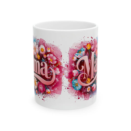 Floral Mama Ceramic Mug - Perfect Gift for Mother's Day