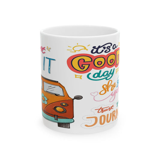 Good Vibes Ceramic Coffee Mug - 11oz