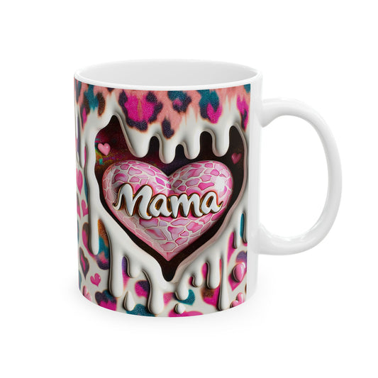 Colorful Heart Drip Ceramic Mug - Perfect Gift for Mother’s Day