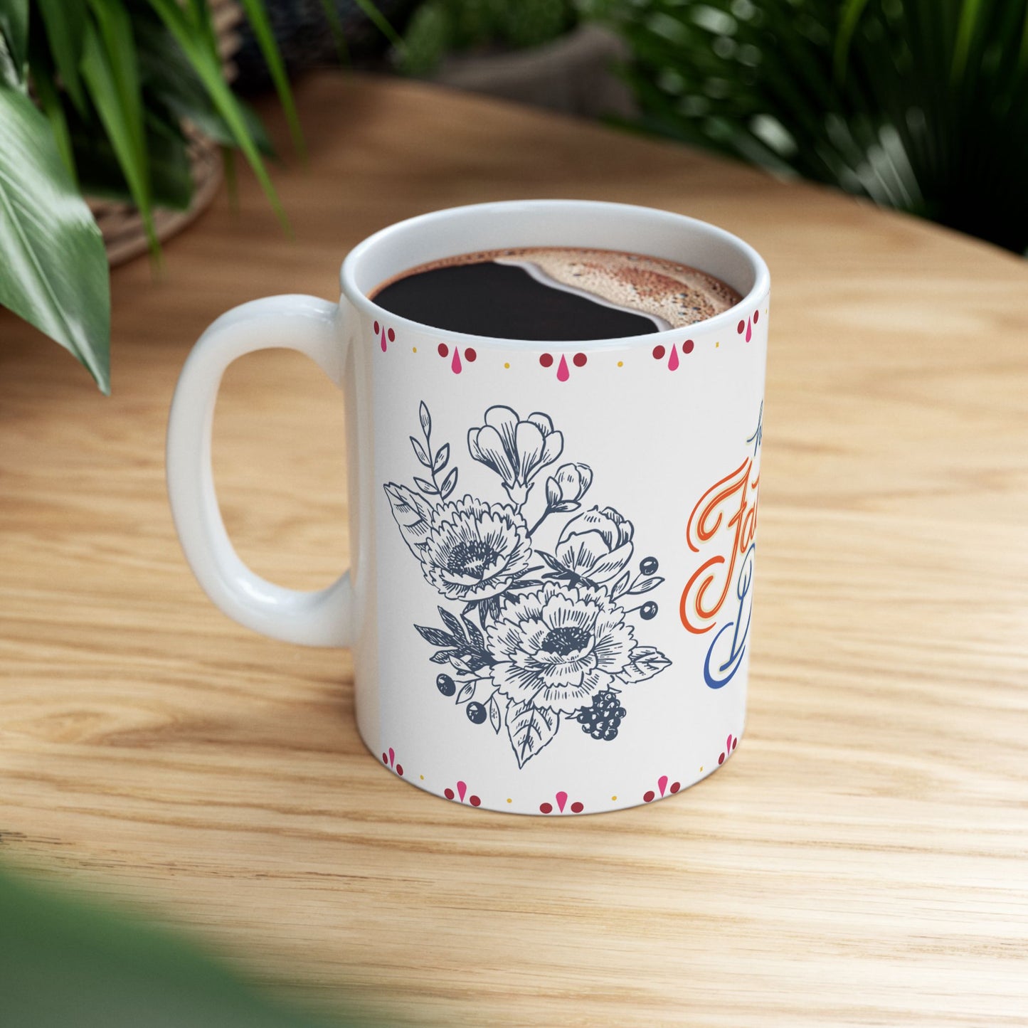Happy Father's Day Ceramic Mug - 11oz Unique Gift for Dads