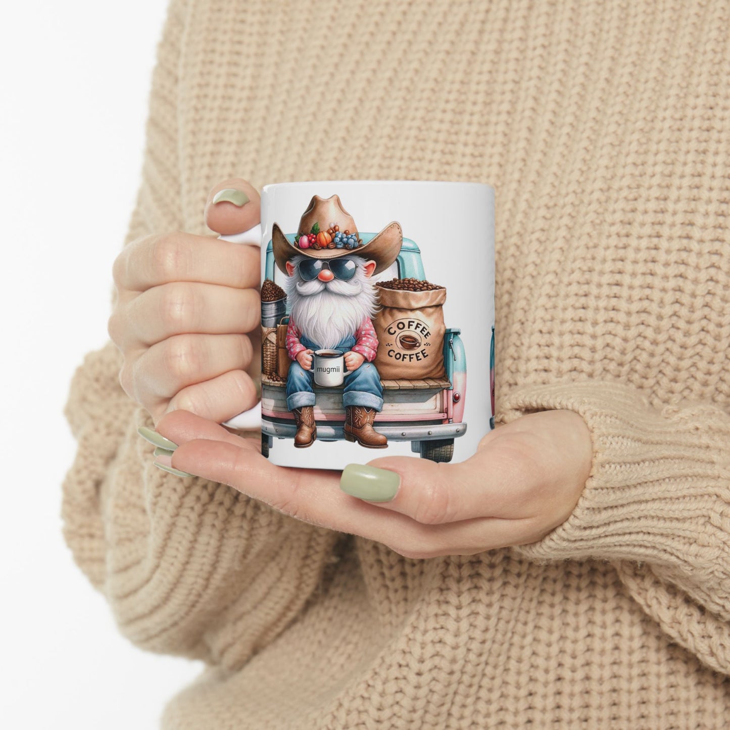 Vintage Coffee Truck Ceramic Mug - Perfect Gift for Coffee Lovers