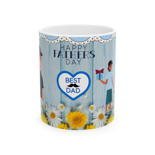 Happy Father's Day Ceramic Mug - Best Dad Design