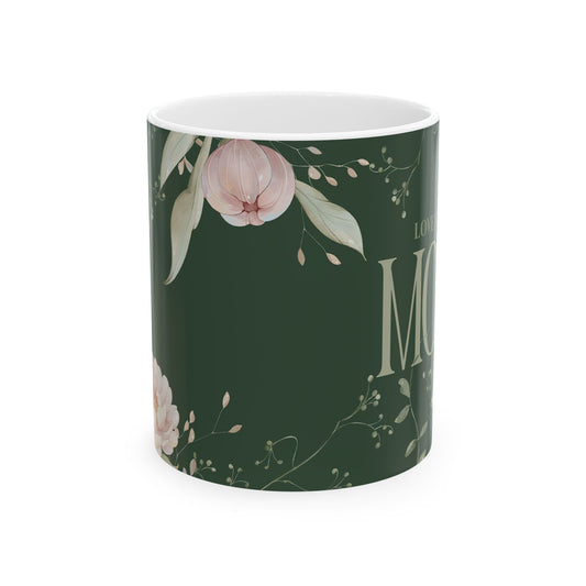 Floral Mom Ceramic Mug - Perfect Gift for Mother's Day