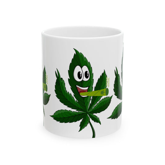 Funny Cannabis Leaf Mug - 11oz Perfect for Stoners & Gifting