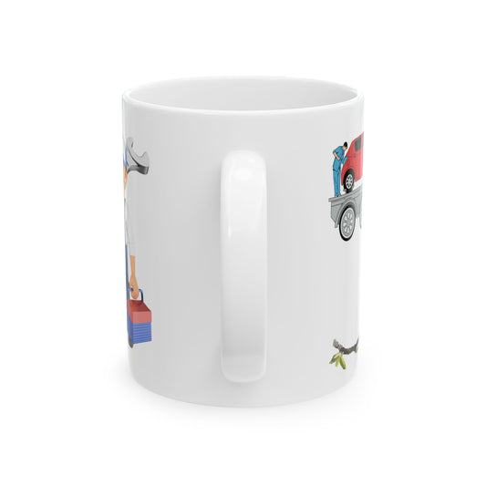 Happy Father's Day Ceramic Mug - Perfect Gift for Dads