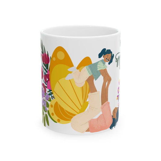 Happy Mother’s Day Ceramic Mug - Floral Design for Moms