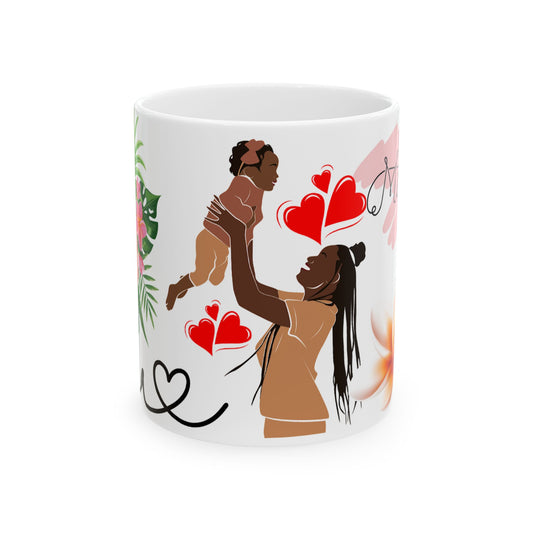 Mother's Day Love Ceramic Mug - Heartfelt 11oz Drinking Cup