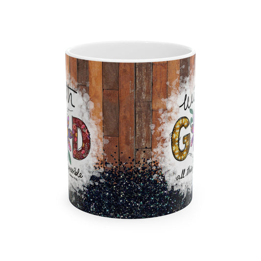 Inspirational Ceramic Mug - Faith & Motivation Gift - 11oz