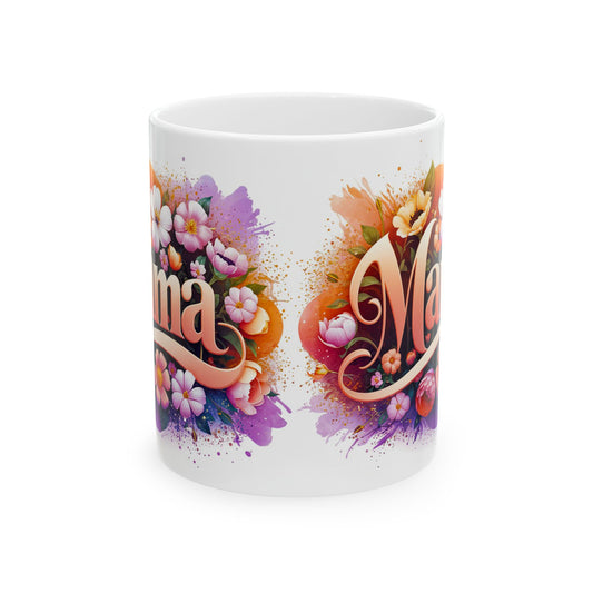 Floral Mama Ceramic Mug - Perfect Gift for Mother's Day