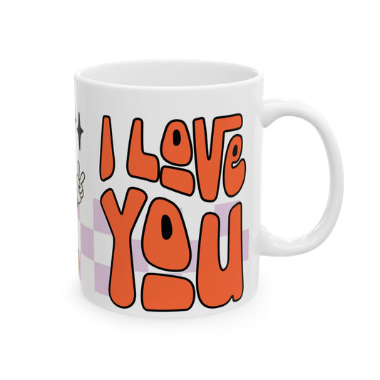 Cute Love You Ceramic Mug - Adorable Drinkware for Any Occasion
