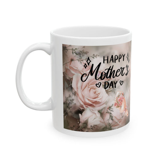 mugmii Happy Mother's Day Floral Ceramic Card (Mug)