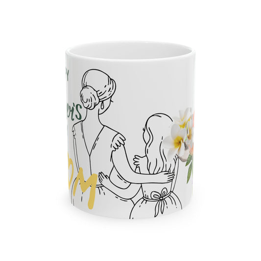 Mother's Day Ceramic Mug - Heartwarming Floral Design
