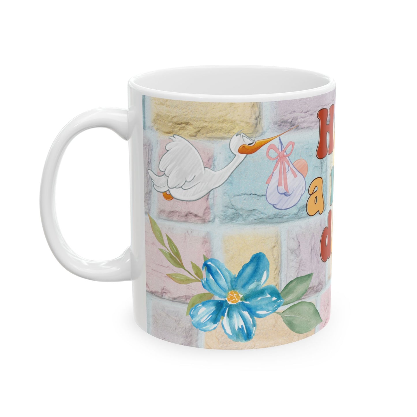 Cheerful Ceramic Mug - "Have a Nice Day!" Inspirational Coffee Cup