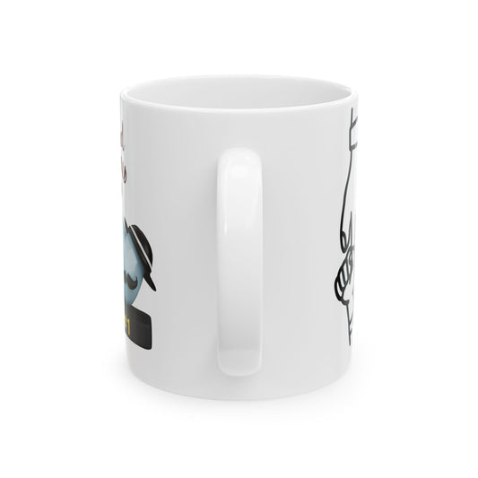 Happy Father's Day Ceramic Mug - Fun Family Design