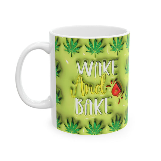 Fun Cannabis-Themed Ceramic Mug - Perfect for Chill Moments