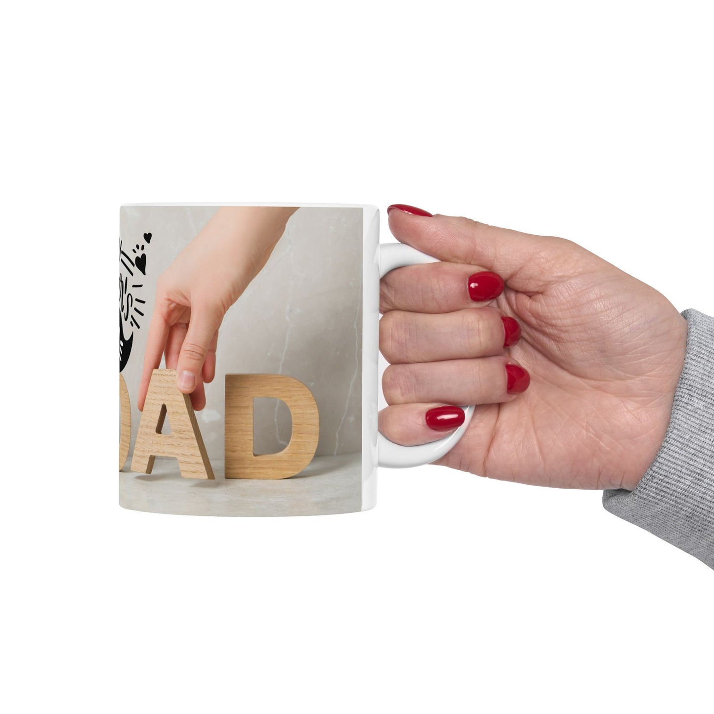 Happy Father's Day Ceramic Mug - Perfect Gift for Dads, Coffee Lovers, Tea Mugs, Personalized Present, Father’s Day Celebration