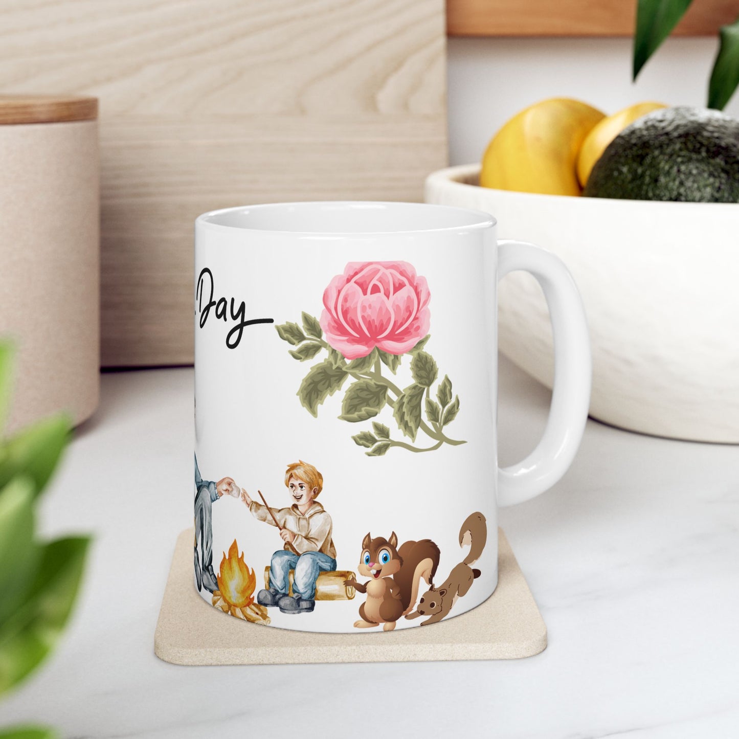 Happy Father's Day Ceramic Mug - Perfect Gift for Dads!