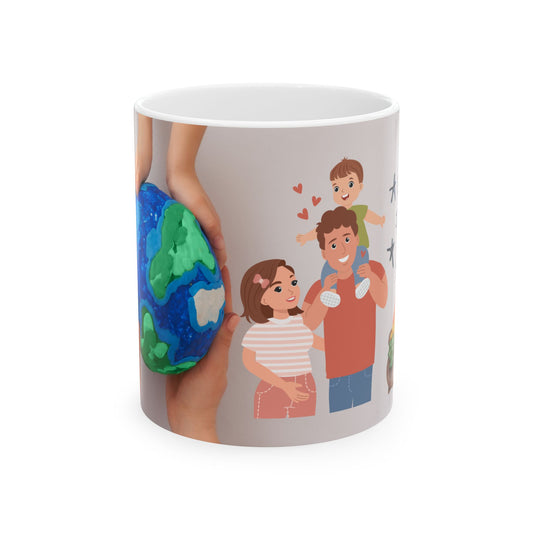 Family Love Ceramic Mug Perfect Gift for Parents