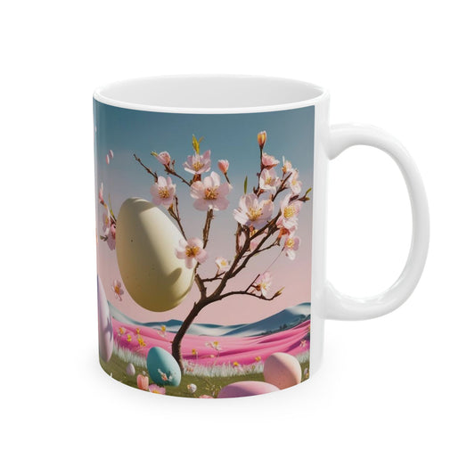 Colorful Easter Egg Spring Blossom Mug