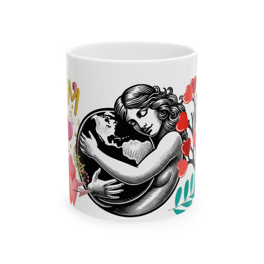 Earth Love Ceramic Mug - Perfect for Nature Lovers